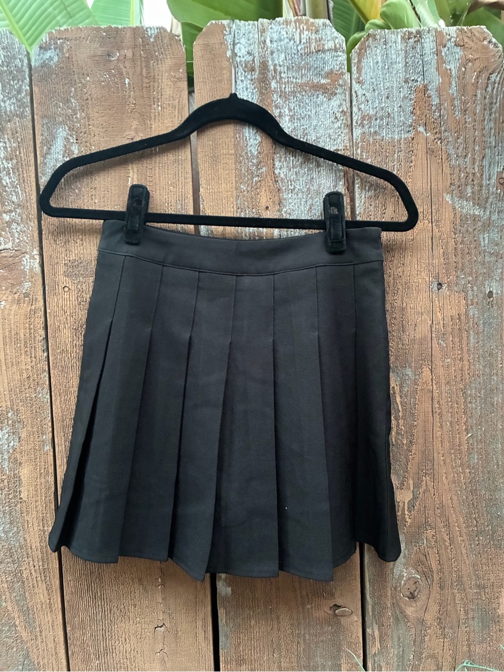 Amazon Black Pleated Skater Mini Skirt